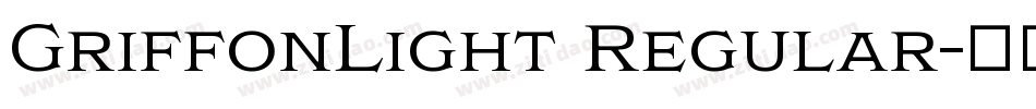 GriffonLight Regular字体转换